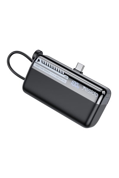 Yesido Capsule Powerbank YP99 10000mAh 22.5W Type-C με ενσωματωμένο καλώδιο L...