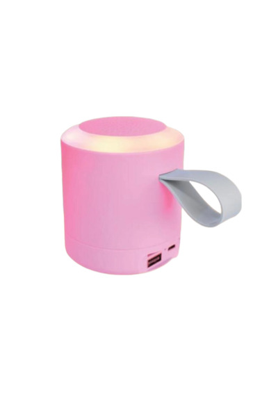 Genel Markalar Rose SH-313 Işıklı Taşınabilir Şarjlı Bluetooth Hoparlör - pembe
