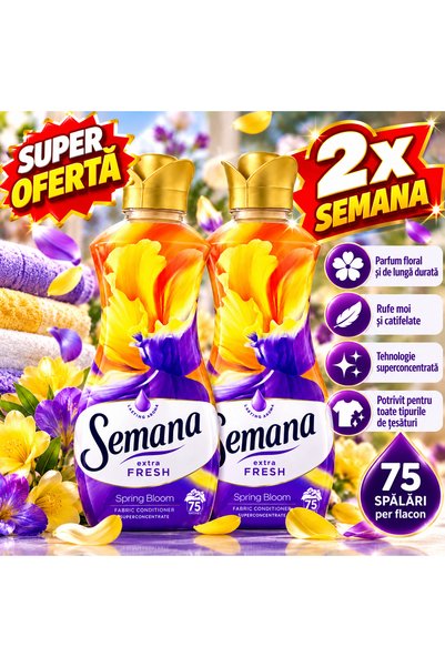 Semana Pachet 2 x Balsam de rufe Extra Fresh Spring Bloom, superconcentrat, p...