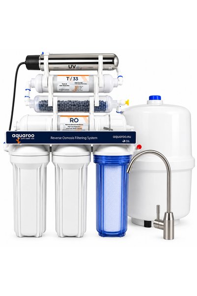 Aquaroo Osmoză inversă cu 7 trepte ARO1-6A/U/75-7SAZ-UV, filtru alcalin PH+, ...