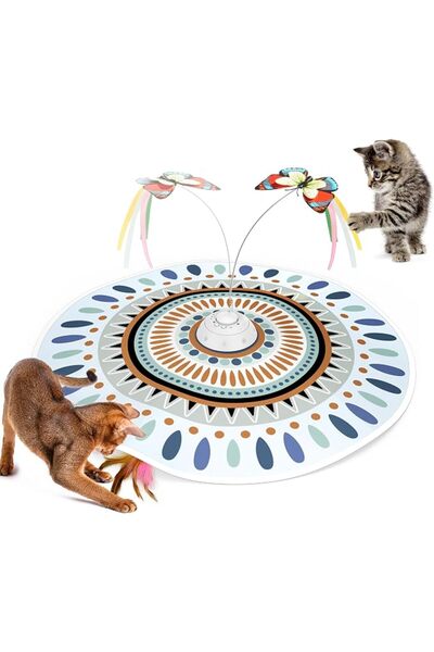 Potaroma Cat Toys Chargeable, 3in1 Hide and Seek Kitten Wand Toy, Interactive...