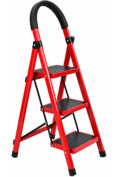 BUENMOZO HighQuality 3Step Folding Step Stool for Adults NonSlip Wide Pedals ...