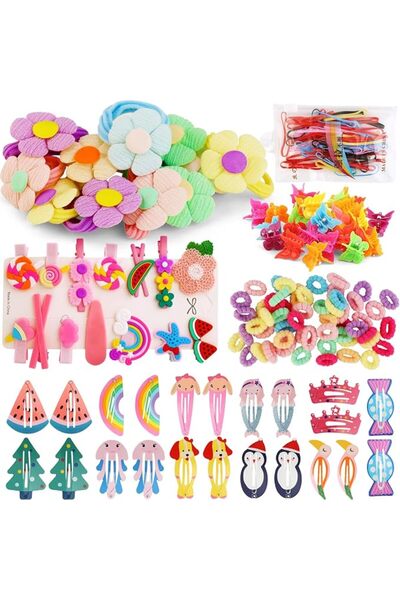 GENERAL Toddler Girls Hair Accessories Kit, Hair Clips Little Girl Barrettes ...
