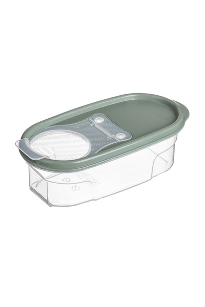 OEM Recipient Depozitare Cereale cu Capac Verde Menta 0.6 L – Dozare și Depoz...