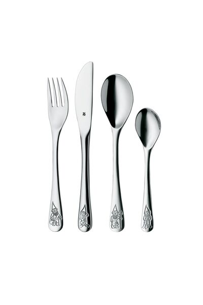 WMF Children's cutlery set, 4 pieces, stainless steel, "Dwarfs" -