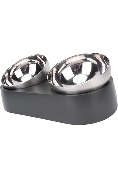 LUOCUTE Stainless Steel Raised Dog Cat Bowl, Elevated Pet Food and Water Bowl...