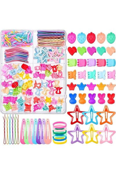 GENERAL Needbrock 240 PCS Toddler Hair Accessories for Girls Hair Clips Set w...