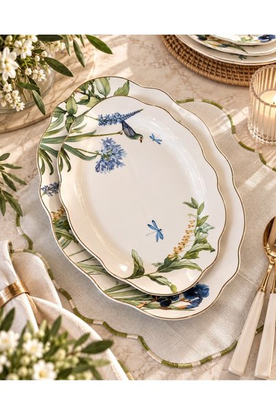 Mikasa Moor Libellule 2li Servis Oval 25x17 31x21cm