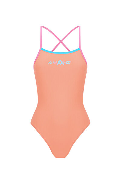 Amanzi Women's Training Swimsuit Tie Back Pastella