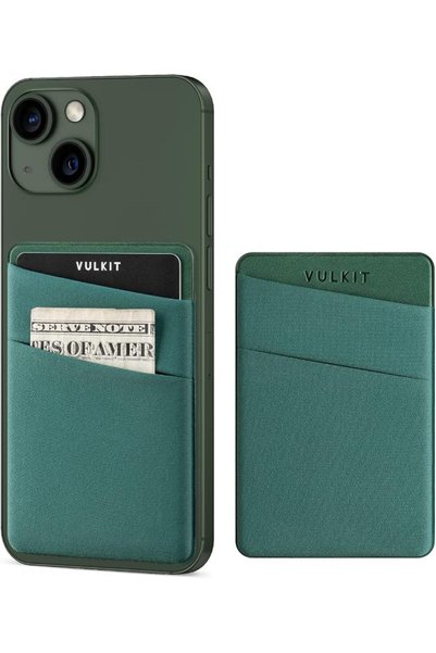 VULKIT Phone Card Holder Slim Elastic Adhesive Phone Wallet Sleeves Sticker f...