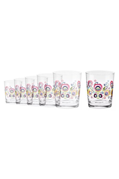 Krosno 6-piece drinking glass set with Lowicz model, made of glass, 250ml, "F...