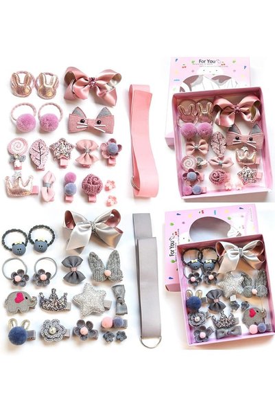 GENERAL Nface 36 Pieces Baby Girls Hair Clips Cute Hair Bows Baby Elastic Hai...