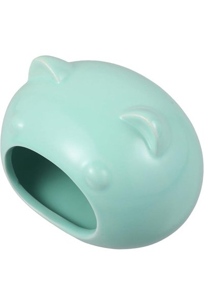 Kisangel Ceramic Hamster Hideout House Cozy Bed for Small Pets Adorable Desig...