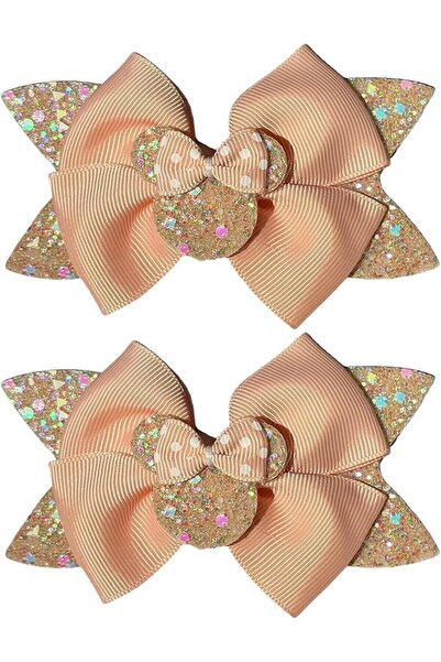 GENERAL 4.5 Inch Cute Mouse Ears Sequins Bows Hair Clips For Baby Girls, Todd...