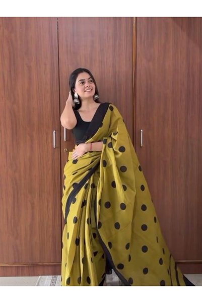 Mysha by arisha Polka dot saree