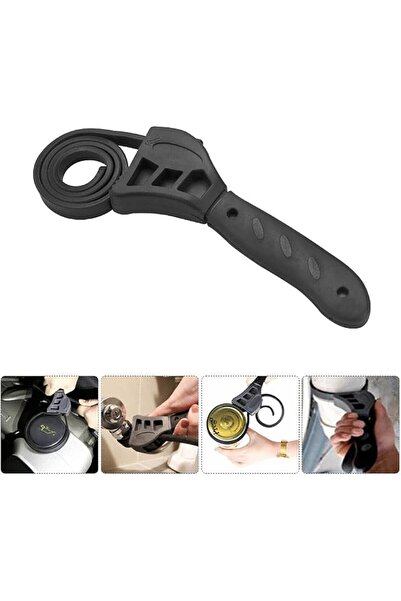 SWIUKPHE Universal Flexible Grip Strap Wrench, Adjustable Oil Filter Remover ...