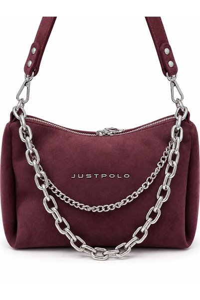 Just Polo Suede Women's Hand and Shoulder Bag