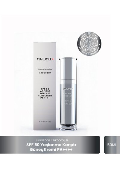 Marumed + ExoShield SPF 50 Yaşlanma Karşıtı Koruyucu Güneş Kremi PA++++ 50 ML