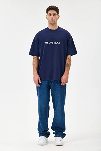 Logo Oversize T-Shirt - Lacivert