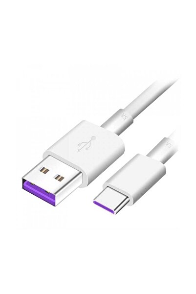 OEM USB-A към Type-C кабел за Huawei AP71, 1м, 5А, Бял