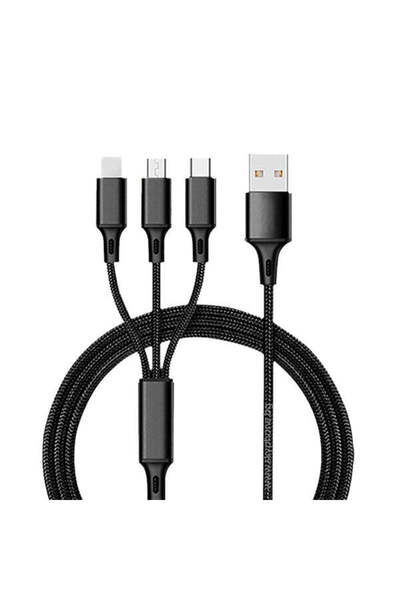 Xo Καλώδιο Δεδομένων 3-σε-1 NB173, USB-A σε Lightning + Type-C + Micro USB, 1...