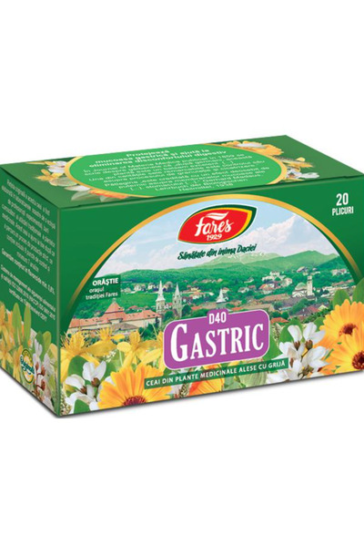 Fares Ceai Gastric D40 Fares, 20 plicuri