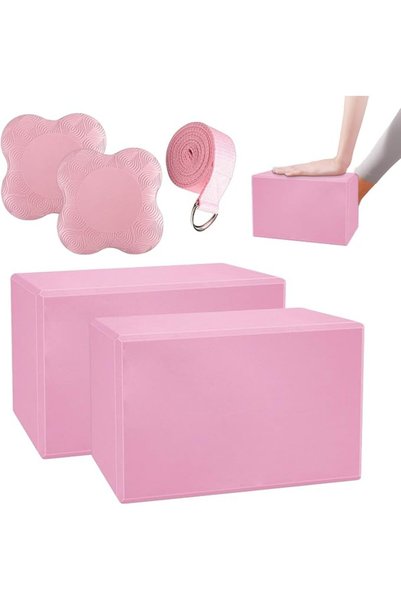 Generic Yoga Blocks Soft Lightweight Foam Pilates Brick with Pads