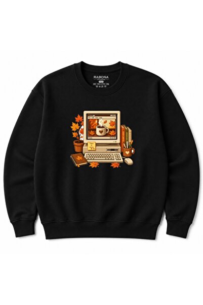 Rabona Fashion Cozy.exe Ρετρό Υπολογιστής Φθινοπωρινός Καφές Πίξελ Αρτ Βίντατ...