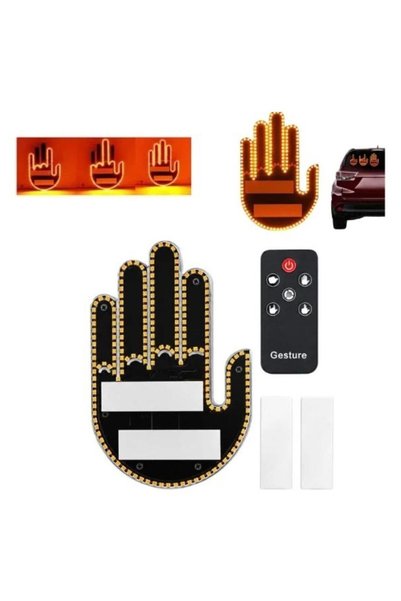 OEM Lumină LED auto, Gesturi distractive, telecomandă, multicolor, 30x10cm