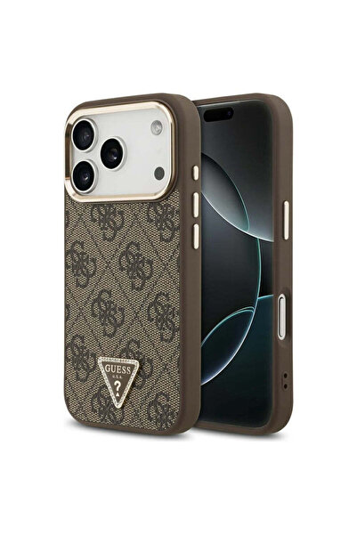 Guess Θήκη για iPhone 17 Pro, iPhone 18 Pro, Σκληρή θήκη 4G με Τριγωνικό Λογό...