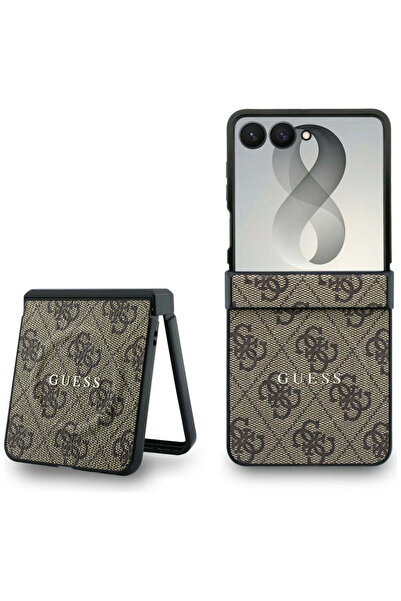 Guess Θήκη για Samsung Galaxy Z Flip8, 4G, Δερμάτινη Κλασική MagSafe, Καφέ