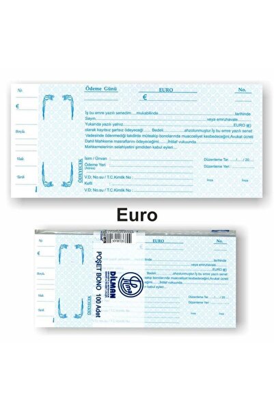 Euro Senet Koçanı 100 Lü 4 Adet