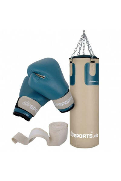 ScSports Set sac de box, manusi de box, bandaje de box si lant de otel