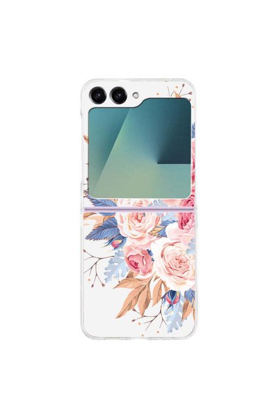 OEM Husă de telefon pentru Samsung Galaxy Z Flip 6, Z Flip 7 FE, model Flori
