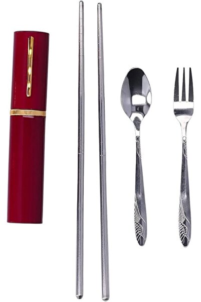 GENERAL Stainless Steel Flatware Set Portable Reusable Cutlery Set, Travel Ca...