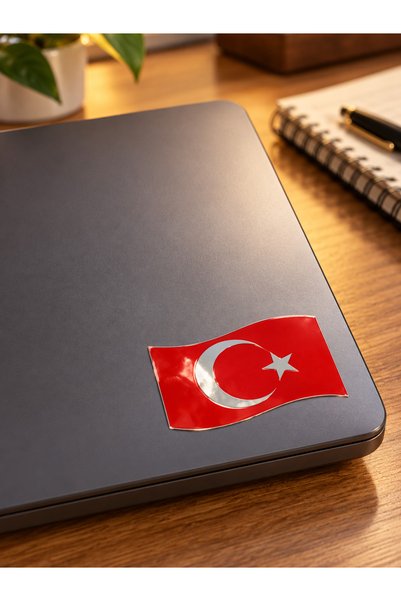 OTO SÜSLEN İSTANBUL مجموعة ملصقات معدنية على شكل نجمة وعلم تركي مكونة من 8 قطع للسيارات والدراجات النارية والدراجات الهوائية