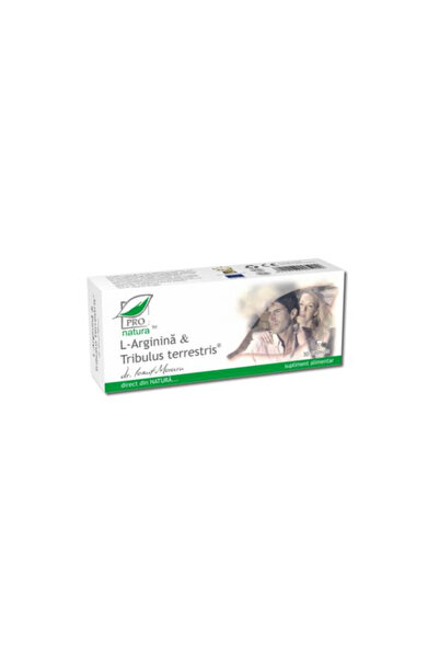 MEDICA L-Arginina si Tribulus Terrestris Pro Natura Medica, 30 capsule