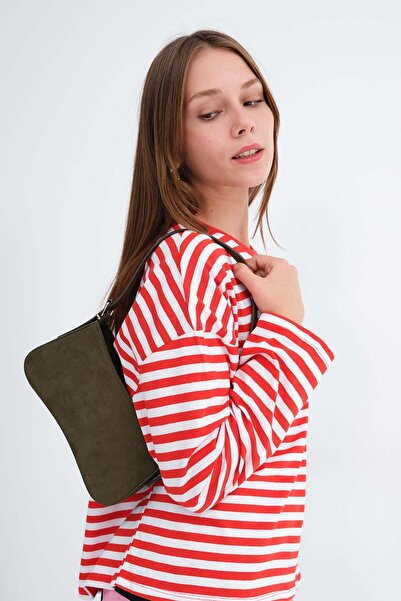 Addax Suede Hand and Shoulder Bag Ç1079