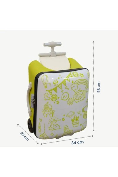 Generic Brand Lazood Kids Travel Suitcase with 2-in-1 Ride-On and Pull-Along ...