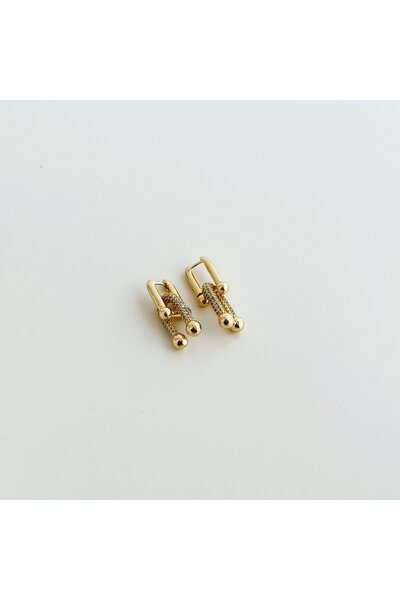 Boise Atelier Diva Gold Steel Earring |   Steel Earrings