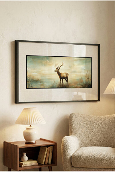 Zevahir Mobilya Dekorasyon 1 Piece Pvc Framed Black Wooden Frame Oil Painting...