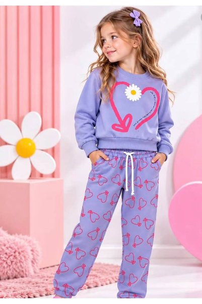 RAPAPA Set cu imprimeu margarete pentru fete 4623