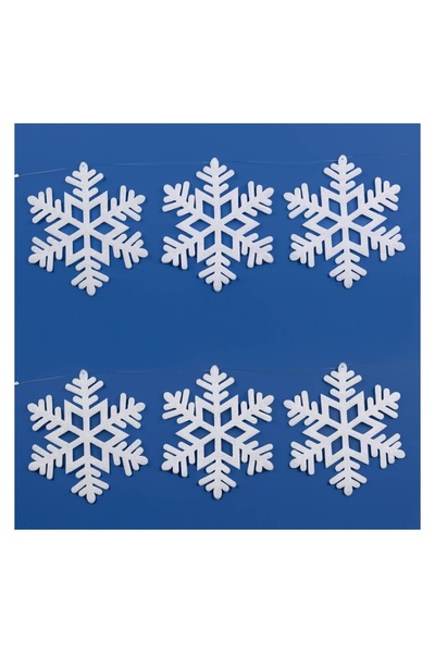 OEM Banner Decorativ de Crăciun Fulgi 20×20 cm, 6 buc.