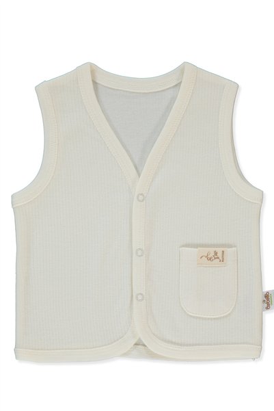 Bebetto Organic Reported Interlock Vest (Organic Be Nature) Ecru