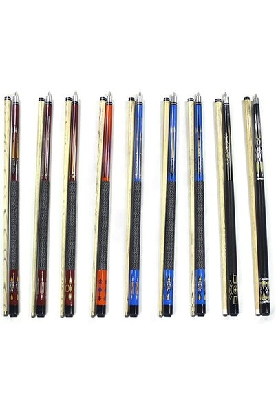 YALLA HomeGym Pool Cue, Pack of 1, 57 Inch, Two-Piece, 12 mm Leather Tip, Map...