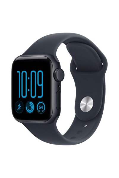 Apple Watch SE 3 GPS + Cellular, 40mm Midnight Aluminium Case, Navy Blue Spor...
