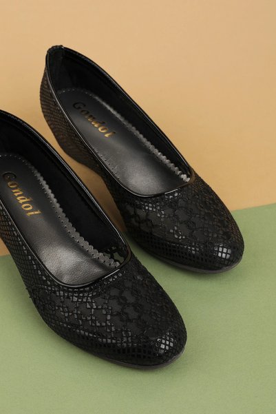 Gondol Pantofi de casă transparenți cu detalii dmr.195-2 Black Snake