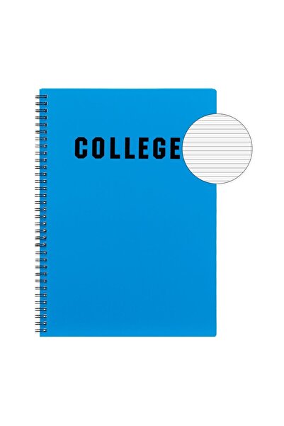 OEM Caiet A4 dictando Bleu College cu spirală și 2 Subiecte, 64 file