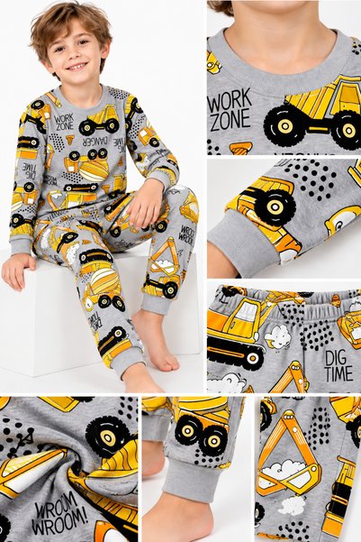 pijamino Early Childhood 100% Cotton Long-Sleeve Pajama Set