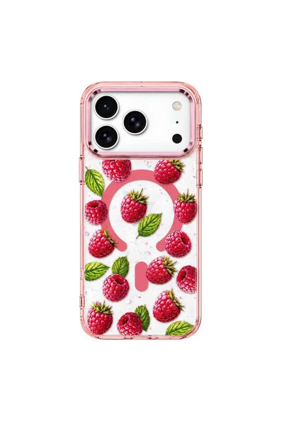 OEM Калъф за телефон за Apple iPhone 16 Pro, MagSafe, Raspberry